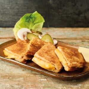 Grilled cheeseburger