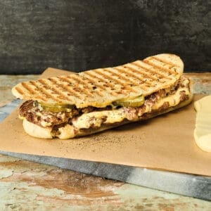 Smash burger panini