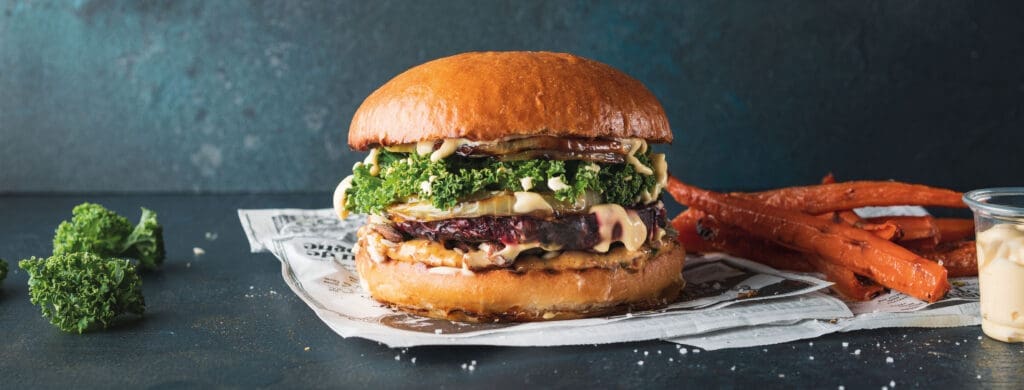 Emmental veggie burger